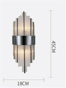 DecorBites™ Black Gold Crystal Wall Sconce LED Light for Bedroom Living Room Home Décor