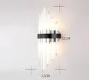DecorBites™ Black Gold Crystal Wall Sconce LED Light for Bedroom Living Room Home Décor