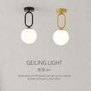 DecorBites™ Black Gold Glass Ceiling Lamp: Modern Nordic LED Lighting Fixtures