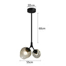 DecorBites™ Black Gold Glass Wall Lamps for Modern Home Decoration Lighting