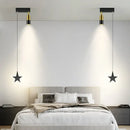 DecorBites™ Black Gold Hanging Pendant Lamp: Modern Luxury Bedroom & Living Room Lighting