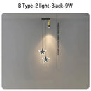DecorBites™ Black Gold Hanging Pendant Lamp: Modern Luxury Bedroom & Living Room Lighting