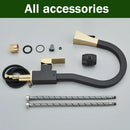 DecorBites™ Black Gold Kitchen Faucet with Flexible Pull Down Sprayer