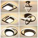 DecorBites™ Black Gold LED Ceiling Lights with Remote Control - Indoor Chandelier Lighting