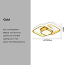 DecorBites™ Black Gold LED Ceiling Lights with Remote Control - Indoor Chandelier Lighting