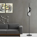 DecorBites™ Black Gold LED Floor Lamp Double Lampshade Standing Light