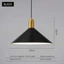 DecorBites™ Black Gold LED Pendant Lights for Home Restaurant Loft Bar Industrial Decor