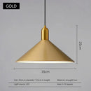 DecorBites™ Black Gold LED Pendant Lights for Home Restaurant Loft Bar Industrial Decor