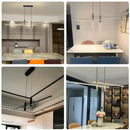 DecorBites™ Black Gold LED Pendant Lights for Modern Minimalist Dining Room Chandelier