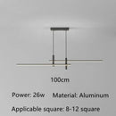 DecorBites™ Black Gold LED Pendant Lights for Modern Minimalist Dining Room Chandelier