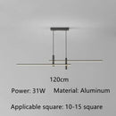 DecorBites™ Black Gold LED Pendant Lights for Modern Minimalist Dining Room Chandelier