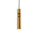Modern gold led tube pendant light – kitchen & shop decoration