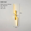 DecorBites™ Black Gold LED Wall Lights: Modern Wall Sconce for TV Background, Bedroom, Stairs