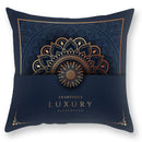 DecorBites™ Black Gold Mandala Luxury Printed Pillowcase §