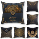 DecorBites™ Black Gold Mandala Luxury Printed Pillowcase §