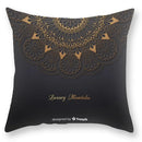DecorBites™ Black Gold Mandala Luxury Printed Pillowcase §