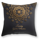 DecorBites™ Black Gold Mandala Luxury Printed Pillowcase §