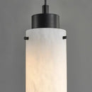 DecorBites™ Black Gold Marble Cylinder Pendant Light for Modern Home Decor