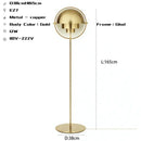 Modern flower black & gold metal floor lamp for living room