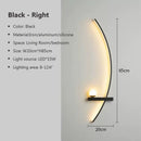 DecorBites™ Black Gold Modern Wall Sconce for Bedroom Study Home Indoor Lighting
