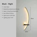 DecorBites™ Black Gold Modern Wall Sconce for Bedroom Study Home Indoor Lighting