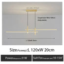 DecorBites™ Black Gold Nordic LED Pendant Chandelier for Dining Table - Modern Minimalist Design