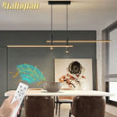 DecorBites™ Black Gold Nordic LED Pendant Chandelier for Dining Table - Modern Minimalist Design