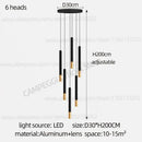 DecorBites™ Black Gold Pendant Lamp: Modern Nordic Designer LED Indoor Lighting