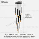 DecorBites™ Black Gold Pendant Lamp: Modern Nordic Designer LED Indoor Lighting