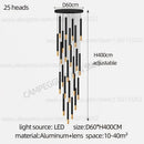 DecorBites™ Black Gold Pendant Lamp: Modern Nordic Designer LED Indoor Lighting