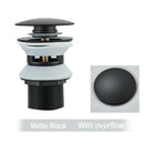 DecorBites™ Black Gold Pop Up Drain for Sink - Faucet Accessory Kit