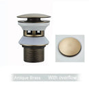 DecorBites™ Black Gold Pop Up Drain for Sink - Faucet Accessory Kit