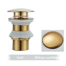 DecorBites™ Black Gold Pop Up Drain for Sink - Faucet Accessory Kit