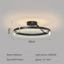 DecorBites™ Black Gold Round Chandelier: Modern Design Ceiling Lamp for Home Decoration