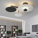 DecorBites™ Black Gold Round Chandelier with Remote Control Dimming Ceiling Lights