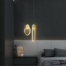DecorBites™ Black Gold Round Pendant Light Chandelier for Bedside Long Cable 12W