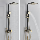 DecorBites™ Black Gold Shower Faucet Set with Bidet Function, Wall Mounted Rainfall Mixer