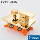DecorBites™ Black Golden Brass Shower Mixing Valve Concealed Wall Mount Box Control