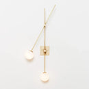 DecorBites™ Black Golden LED Glass Ball Wall Sconce for Foyer Bedroom