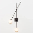 DecorBites™ Black Golden LED Glass Ball Wall Sconce for Foyer Bedroom