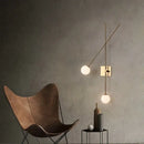 DecorBites™ Black Golden LED Glass Ball Wall Sconce for Foyer Bedroom
