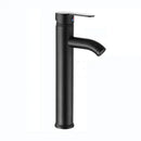DecorBites™ Black Golden Single Handle Bathroom Basin Faucet for Deck Mount Vessel Sink
