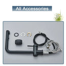 DecorBites™ Black Gourmet Kitchen Faucet with Flexible Sprayer and Dual Nozzle