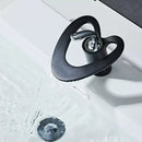 DecorBites™ Black Gray Brass Waterfall Basin Faucet Hot Cold Mixer Tap White Gold