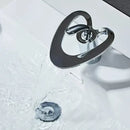 DecorBites™ Black Gray Brass Waterfall Basin Faucet Hot Cold Mixer Tap White Gold
