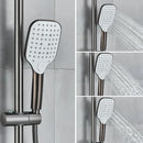 DecorBites™ Black Gray Wall Mounted Shower System Set with Bathtub Faucet