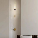 DecorBites™ Black Green Marble Wall Lamp Sconce with Copper Acrylic Lampshade