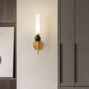 DecorBites™ Black Green Marble Wall Lamp Sconce with Copper Acrylic Lampshade