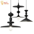 DecorBites™ Black Gyroscope Pendant Lights LED G9 Crystal Iron Art Minimalist Luxury