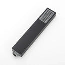 Matte black hand-held shower head bathroom water saving rainfall